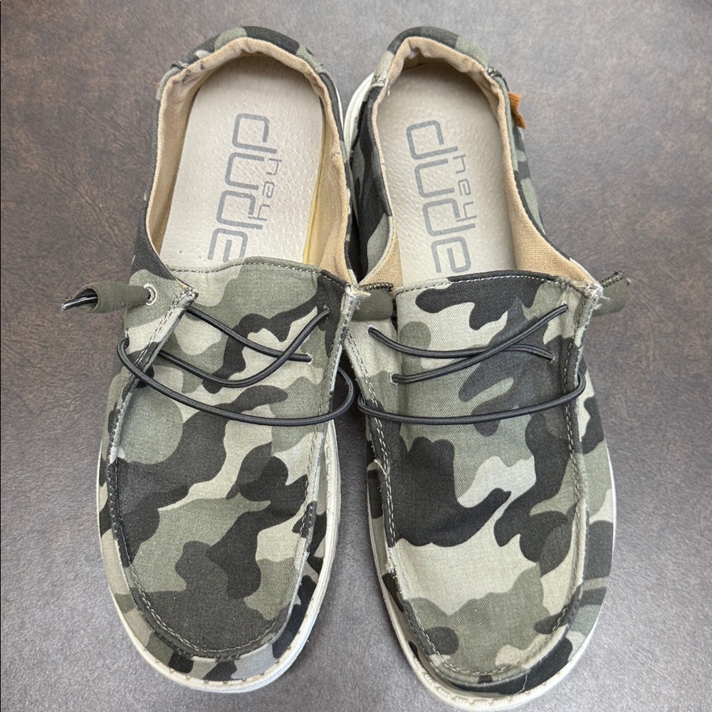 Hey Dude Camouflage Slip-On Shoes